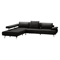 Dieter Knoll Ecksofa Imola Kat. 56, Torro schwarz Best