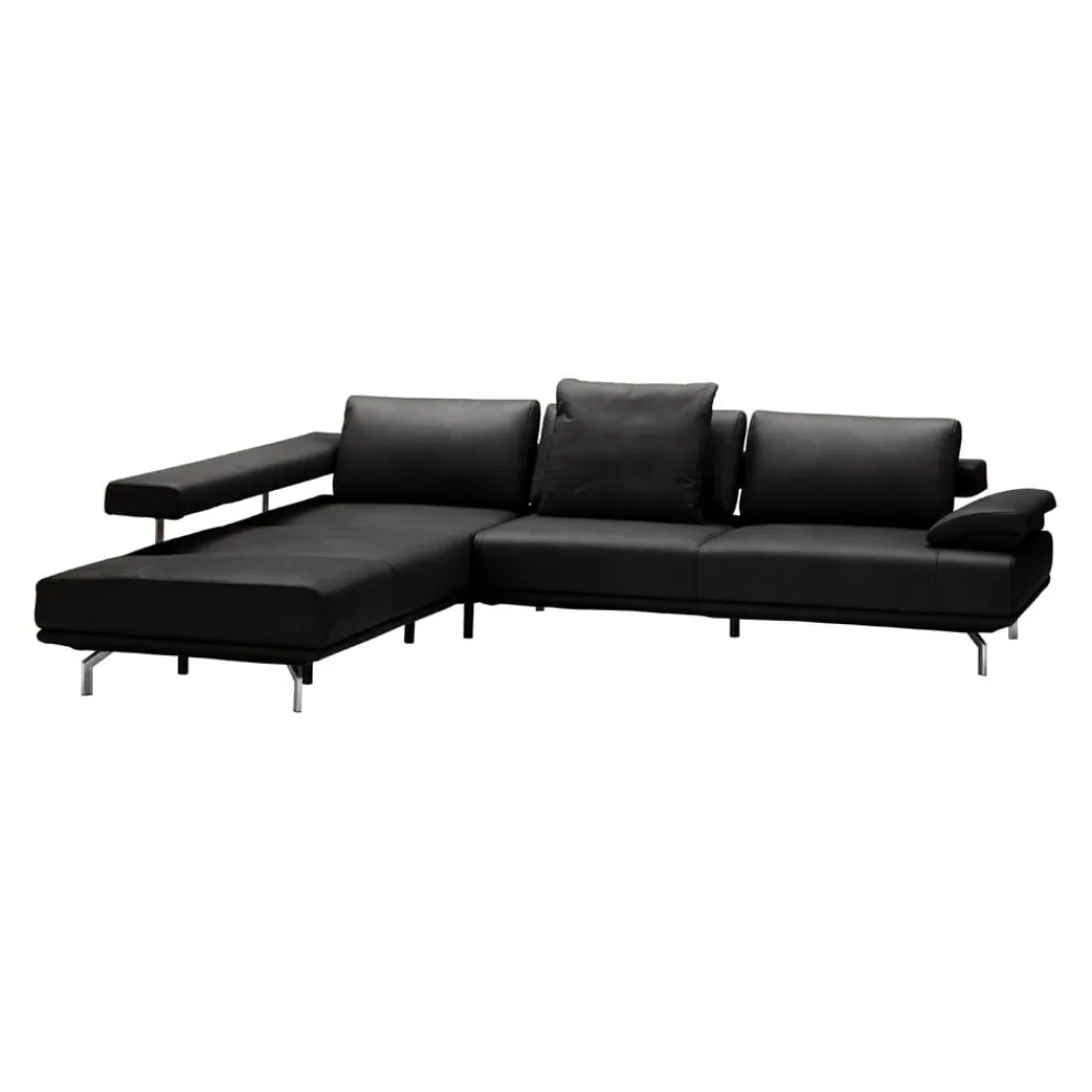Dieter Knoll Ecksofa Imola Kat. 56, Torro schwarz Best