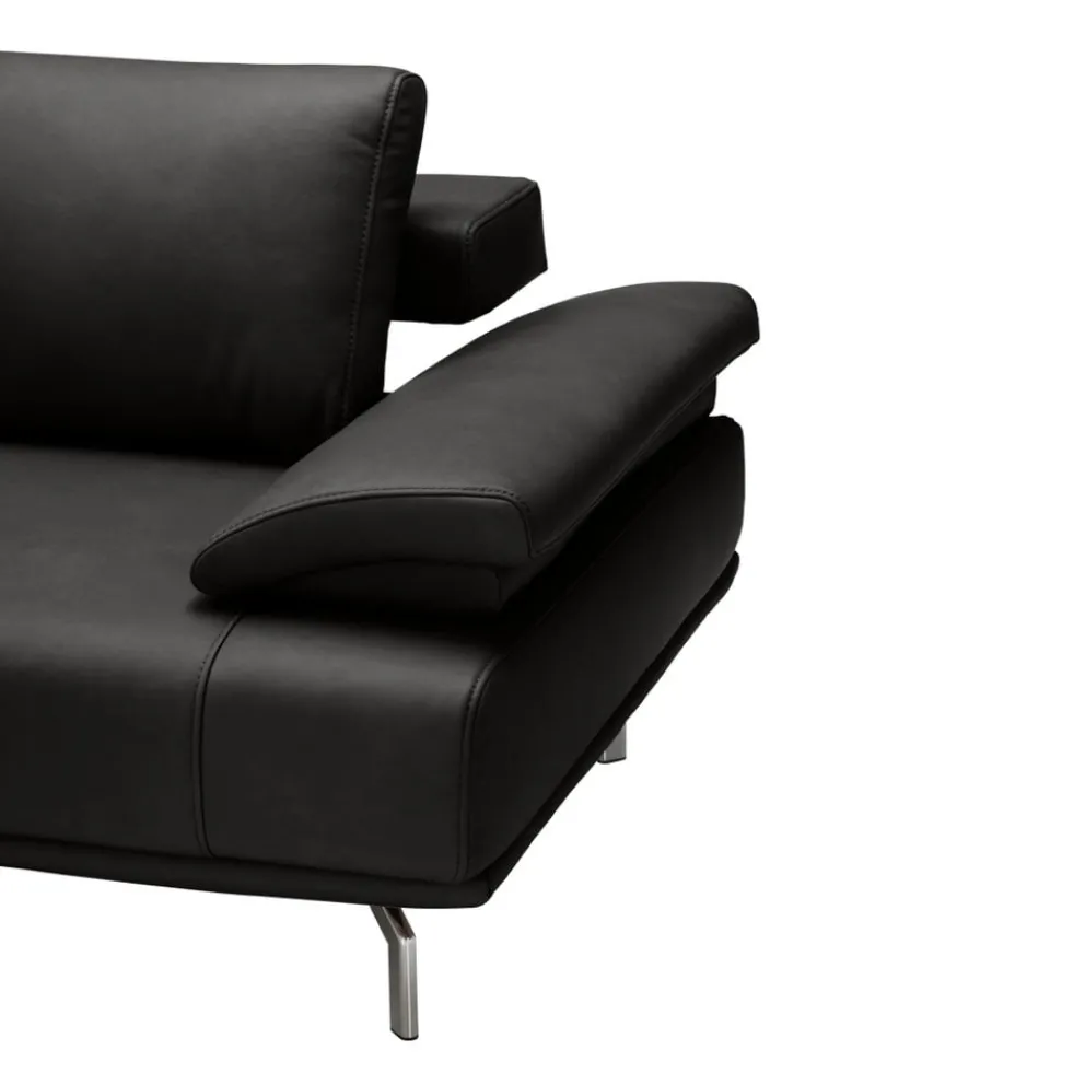 Dieter Knoll Ecksofa Imola Kat. 56, Torro schwarz Best
