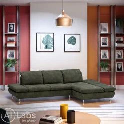 Chilliano Ecksofa Jackie oliv