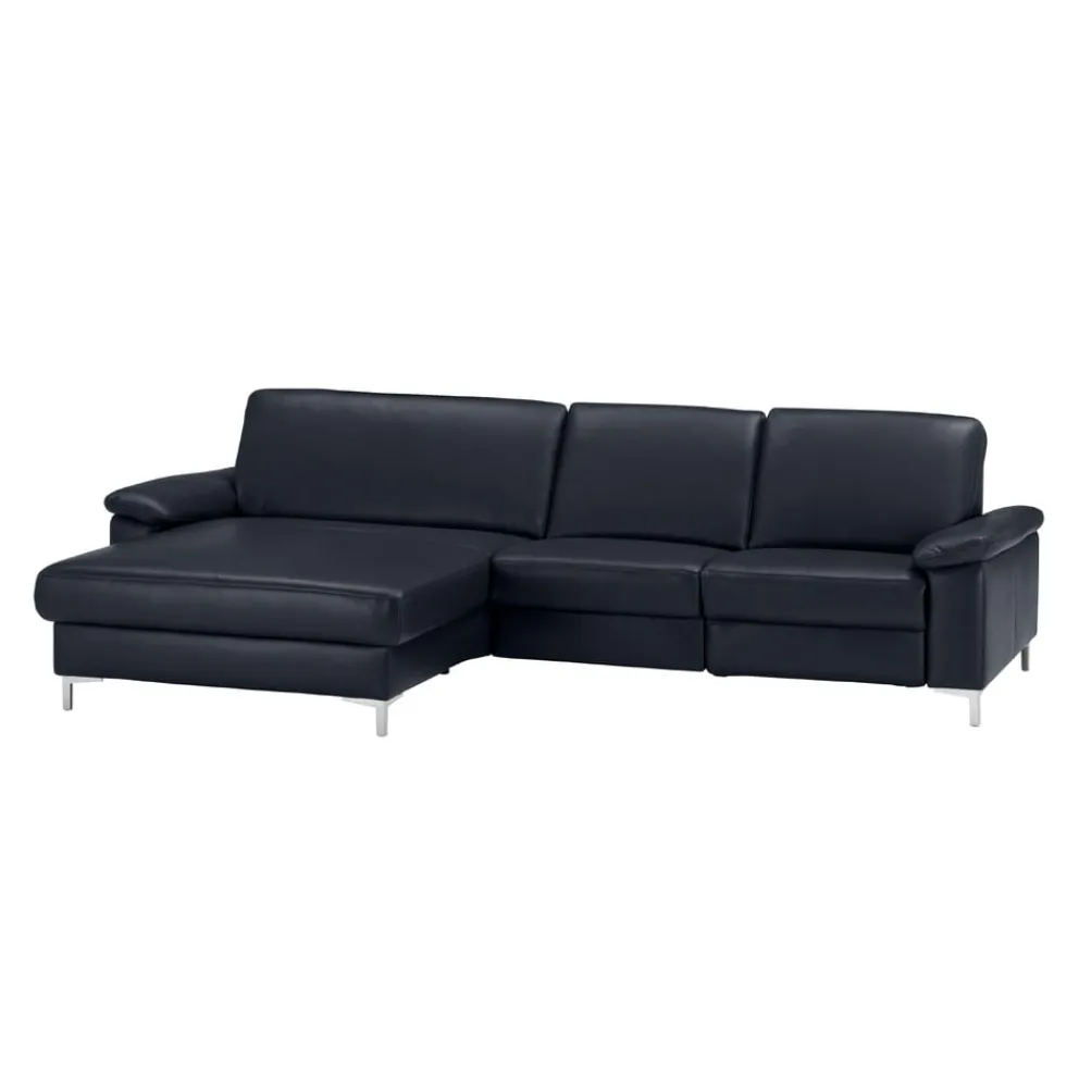 Dieter Knoll Ecksofa Latina-L Kat. 160, La Tempra nightblue Clearance