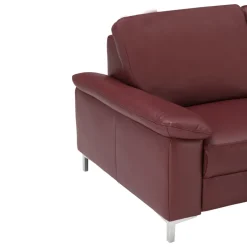 Dieter Knoll Ecksofa Latina-L dunkelrot