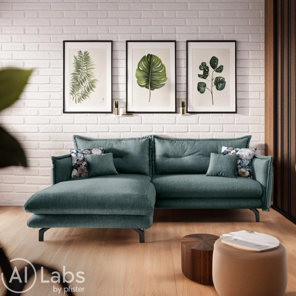 Livetastic Ecksofa Lava türkis Best