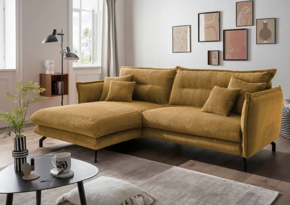 Livetastic Ecksofa Lava gold Clearance
