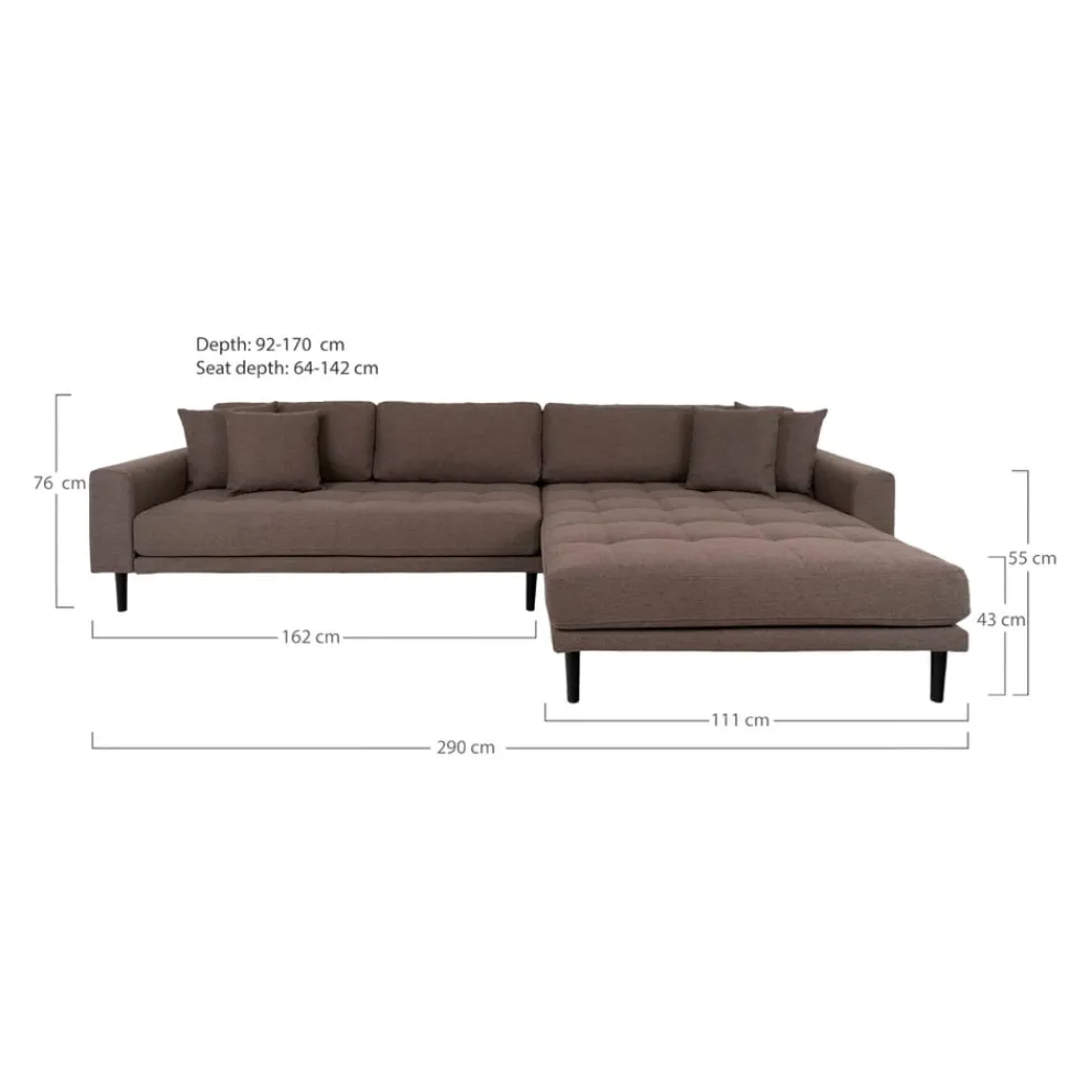 Johann Jakob Ecksofa Lido braun Online
