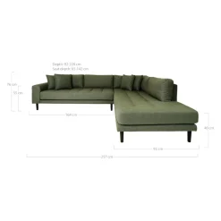 Johann Jakob Ecksofa Lido oliv Sale