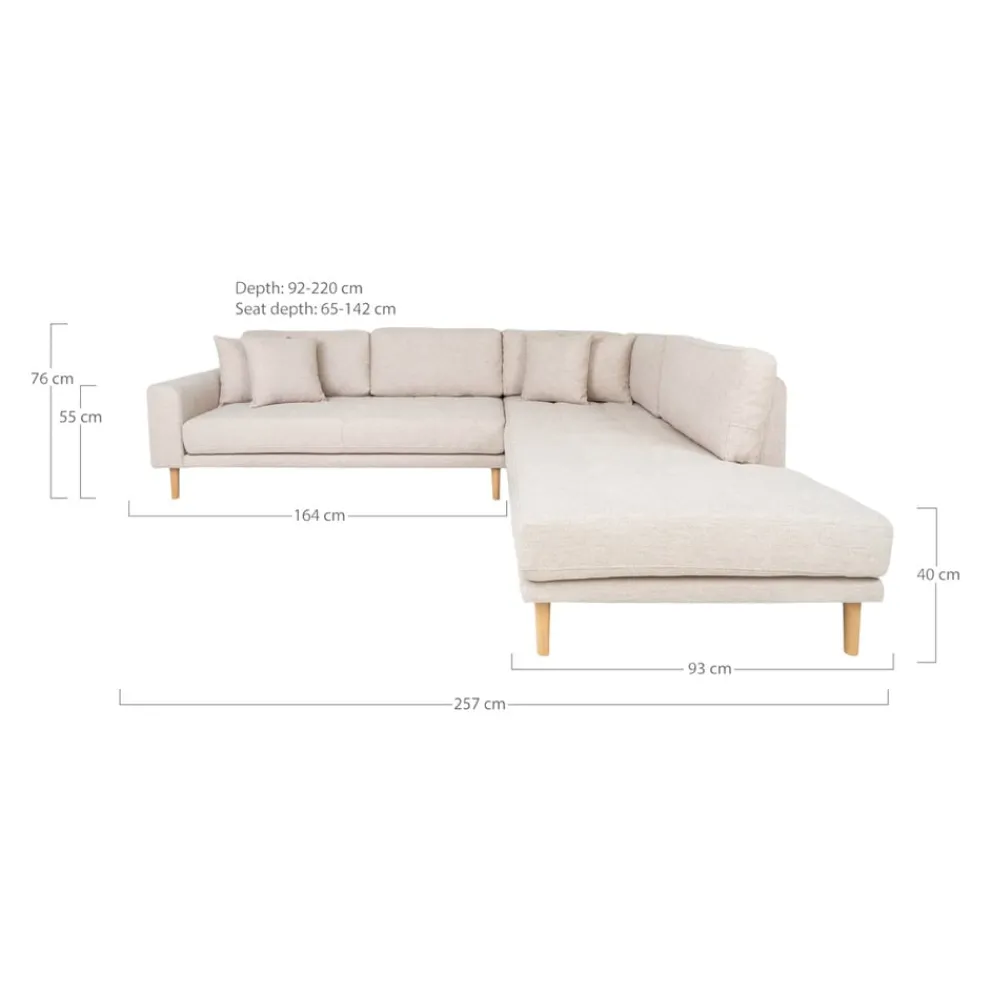 Johann Jakob Ecksofa Lido crème New