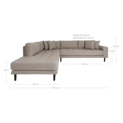 Johann Jakob Ecksofa Lido grau Best