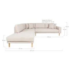 Johann Jakob Ecksofa Lido crème Best