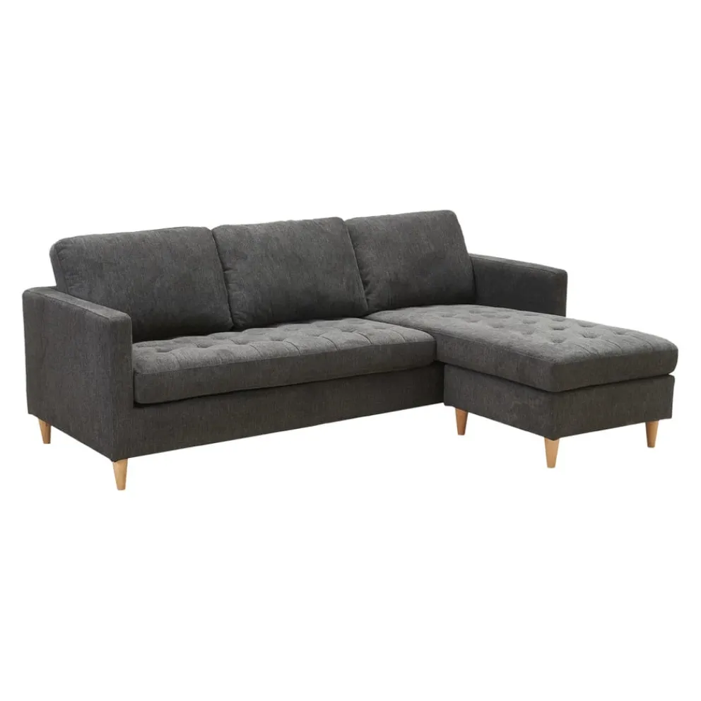 Johann Jakob Ecksofa Lido dunkelgrau Outlet