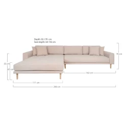 Johann Jakob Ecksofa Lido sandbraun Hot