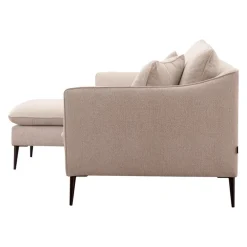 Vilmers Ecksofa LINDEN leinen