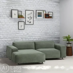 FLEXLUX Ecksofa Lucera grün Best