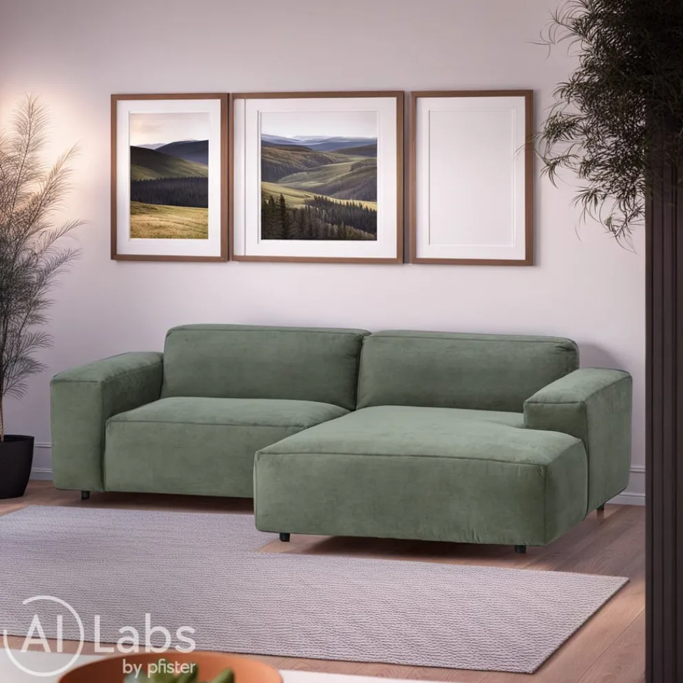 FLEXLUX Ecksofa Lucera grün Best