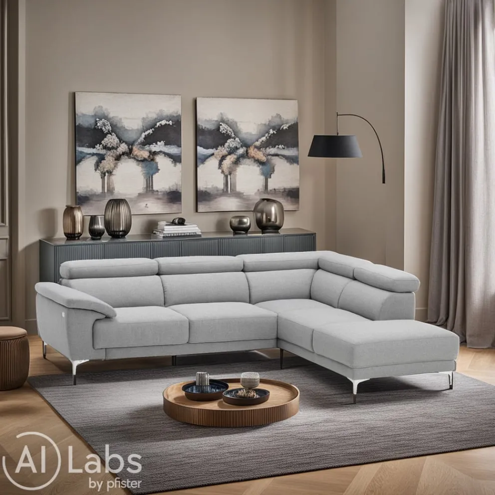 Johann Jakob Ecksofa Lynn 2.0 Kat. 6, Florida Grey