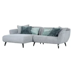 MID.YOU Ecksofa Mocca eisblau Discount