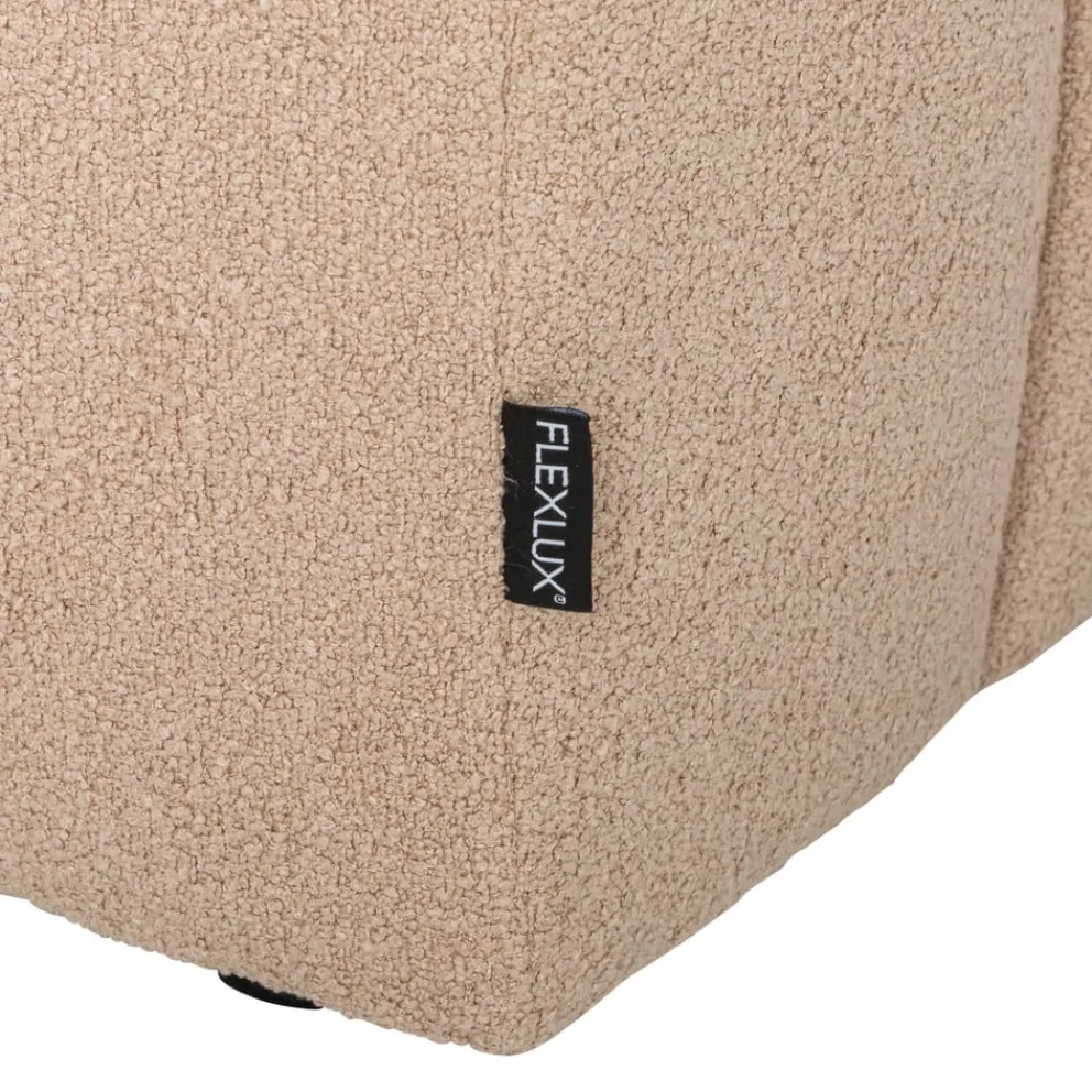 FLEXLUX Ecksofa Petrone beige Outlet