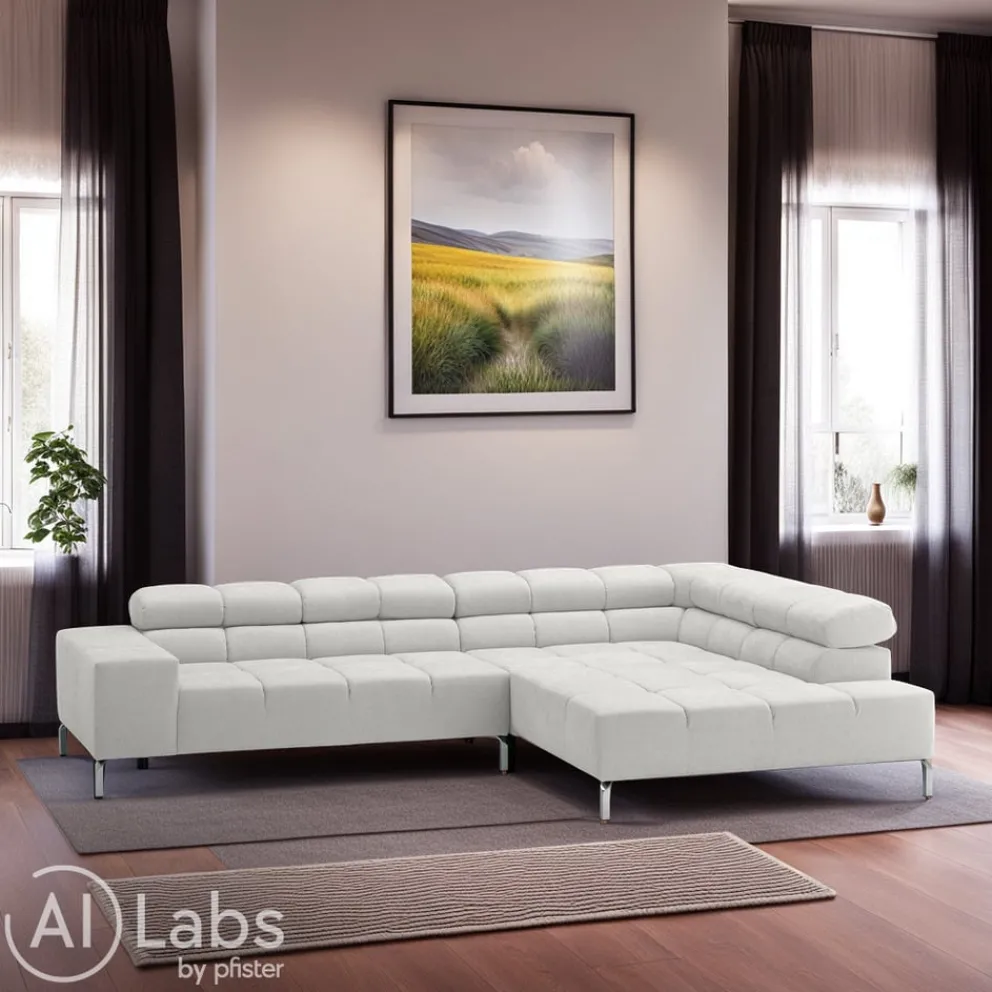 Pure Home Lifestyle Ecksofa Pure 966 Wilson Kat. 8, Yelda Creme Discount