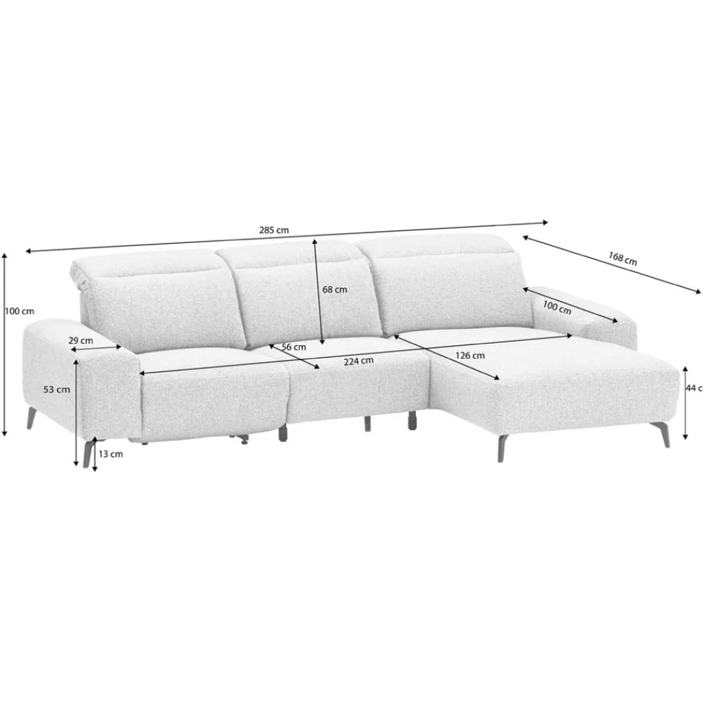 Johann Jakob Ecksofa Ramona silber Sale