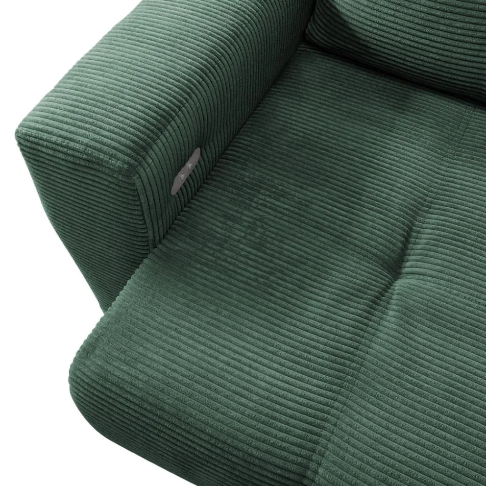 MID.YOU Ecksofa Restato moosgrün Clearance