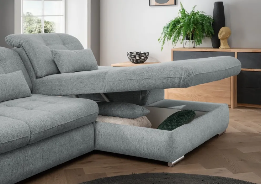 Livetastic Ecksofa Rigatti silber Sale