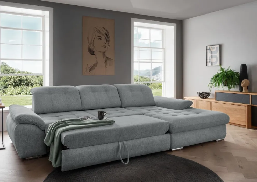 Livetastic Ecksofa Rigatti silber Sale