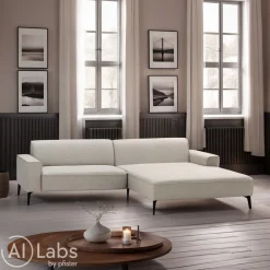Johann Jakob Ecksofa Riva hellgrau Hot