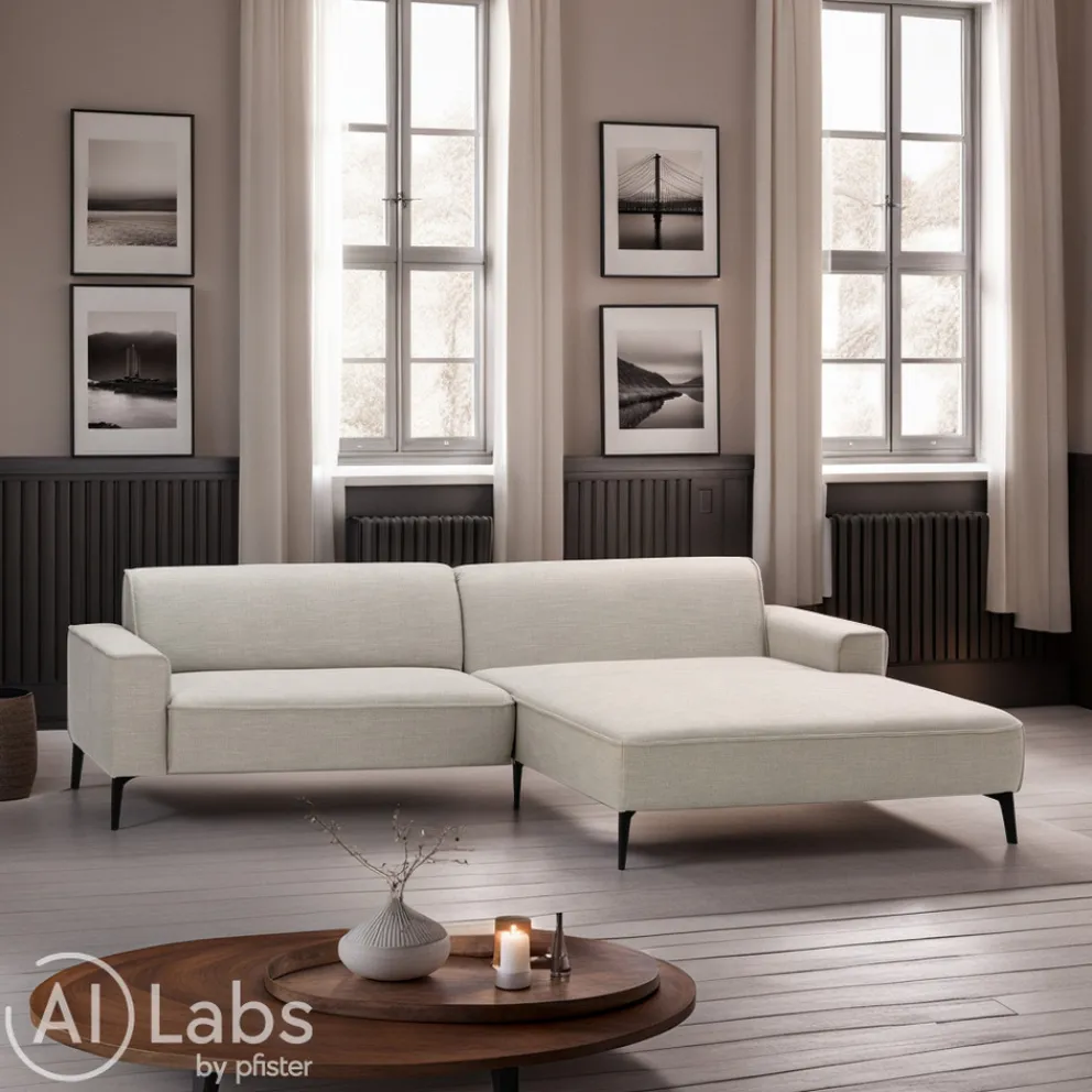 Johann Jakob Ecksofa Riva hellgrau Hot