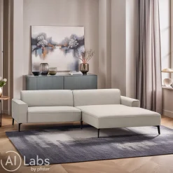 Johann Jakob Ecksofa Riva hellgrau New