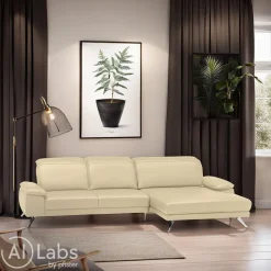 Dieter Knoll Ecksofa Rivello Kat. 100, Torro beige Outlet
