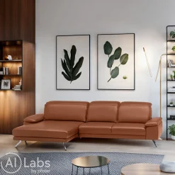 Dieter Knoll Ecksofa Rivello Kat. 160, La Tempra brandy Online