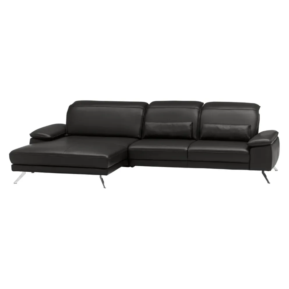 Dieter Knoll Ecksofa Rivello Kat. 100, Torro schwarz Clearance