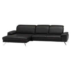 Dieter Knoll Ecksofa Rivello Kat. 100, Torro schwarz Clearance