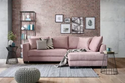 Carry Home Ecksofa Robbie rosa