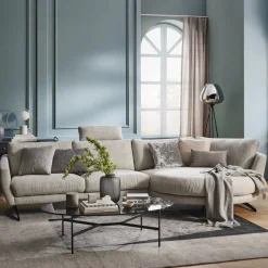 Johann Jakob Ecksofa Rotondo-3092 Kat. SK30, T88/ 23 silver grey Discount
