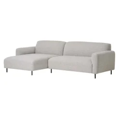 Johann Jakob Ecksofa Salvador hellgrau Clearance
