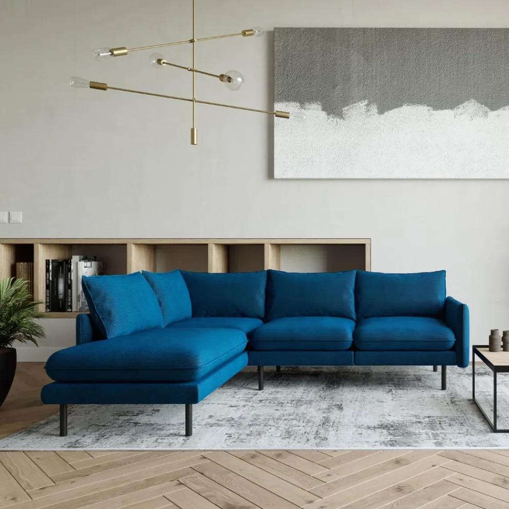 Livetastic Ecksofa Samos blau Online