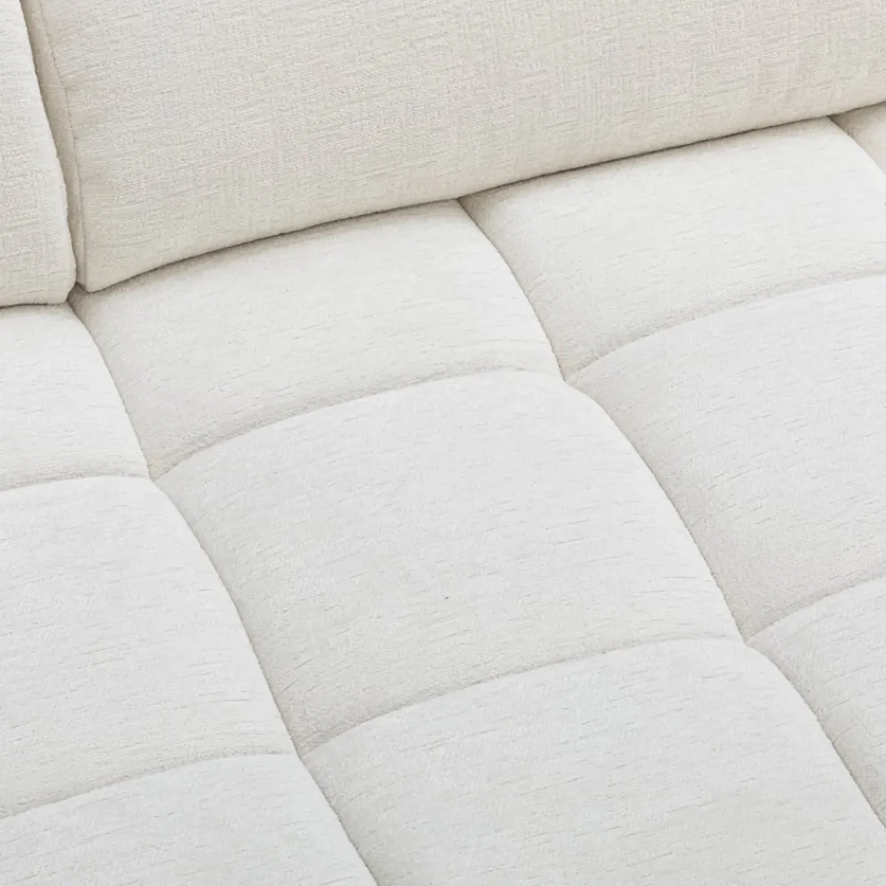 Beldomo Style Ecksofa Spliff-S off-white Discount
