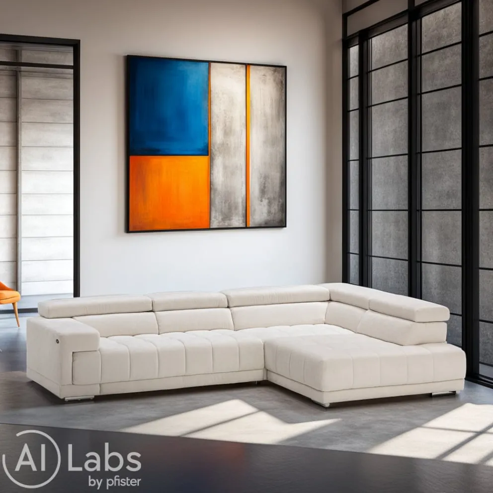 Beldomo Style Ecksofa Spliff-S off-white Discount