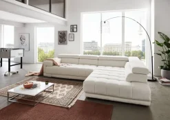 Beldomo Style Ecksofa Spliff-S off-white Discount