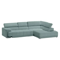 Beldomo Style Ecksofa Spliff-S hellblau Clearance