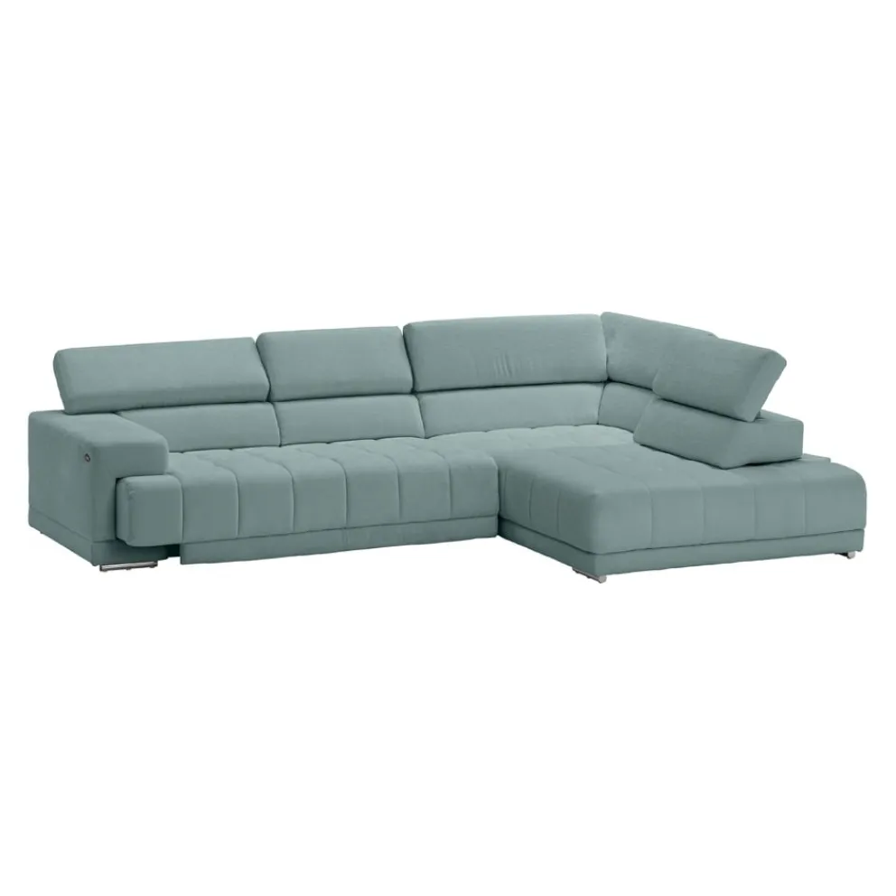 Beldomo Style Ecksofa Spliff-S hellblau Clearance