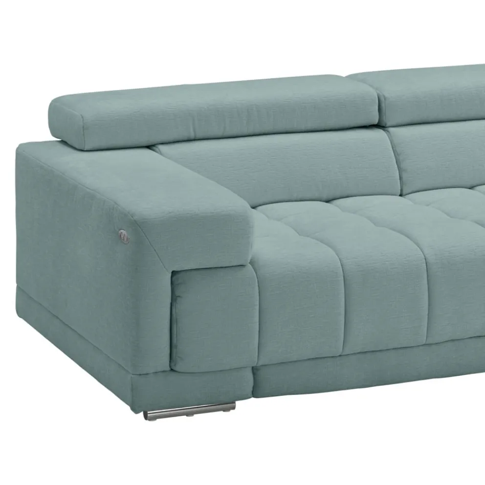 Beldomo Style Ecksofa Spliff-S hellblau Clearance