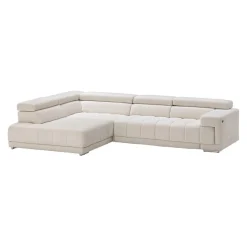 Beldomo Style Ecksofa Spliff-S off-white Clearance