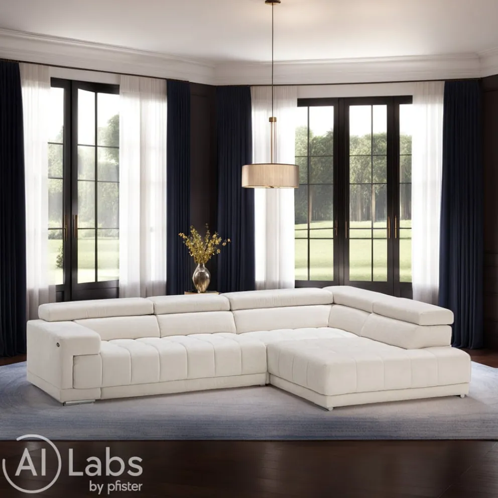 Beldomo Style Ecksofa Spliff-S off-white Hot