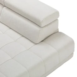 Beldomo Style Ecksofa Spliff-S off-white Hot
