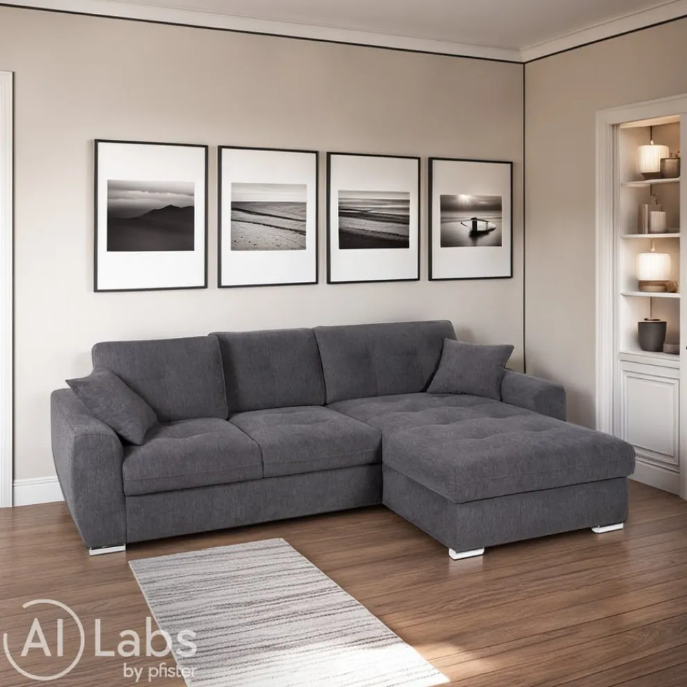 Hom'In Ecksofa Tanika anthrazit Hot