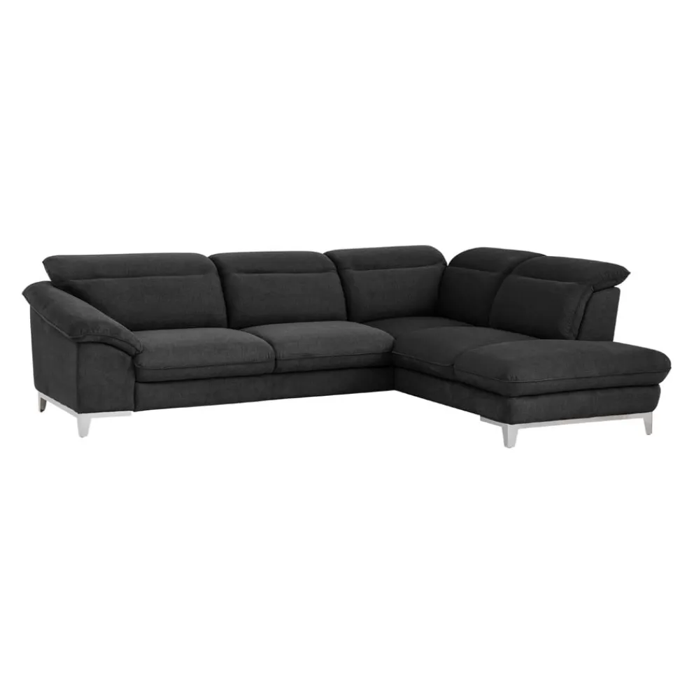 Livetastic Ecksofa Teresa 1S, Boston F002 black Clearance