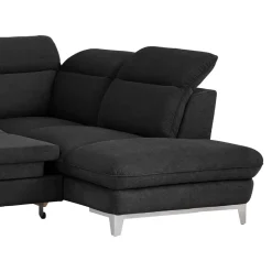 Livetastic Ecksofa Teresa 1S, Boston F002 black Clearance