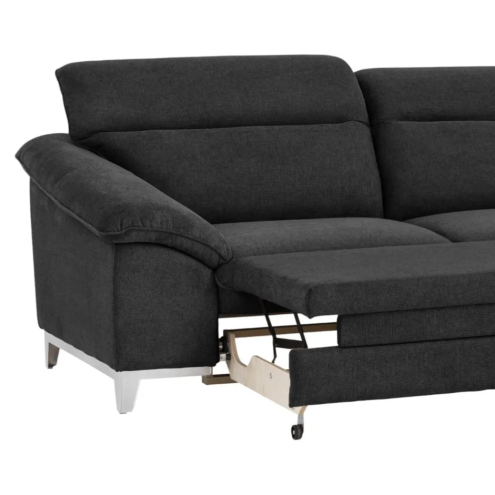 Livetastic Ecksofa Teresa 1S, Boston F002 black Clearance